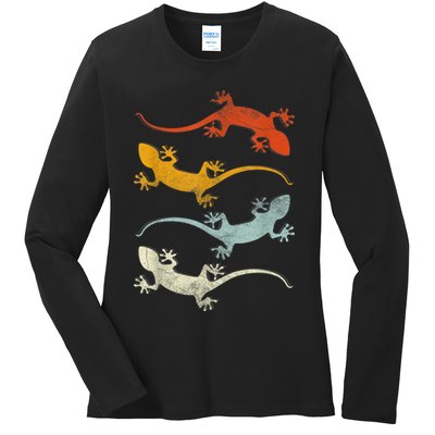 Reptile Gecko Ladies Long Sleeve Shirt