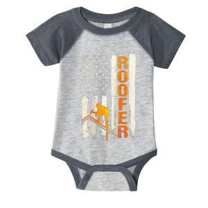 Roofer Gifts Roofing Design On Back Of Clothing Infant Baby Jersey Bodysuit