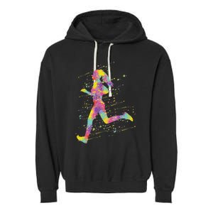 Running Girl Garment-Dyed Fleece Hoodie