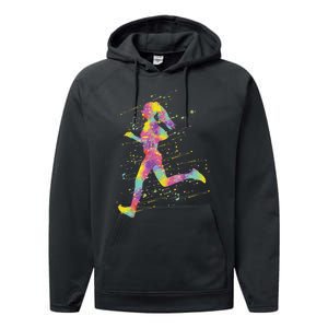 Running Girl Performance Fleece Hoodie