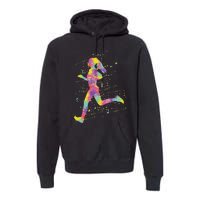 Running Girl Premium Hoodie