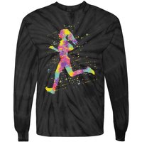 Running Girl Tie-Dye Long Sleeve Shirt