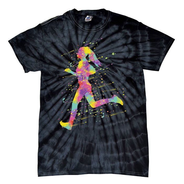 Running Girl Tie-Dye T-Shirt