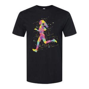 Running Girl Softstyle CVC T-Shirt