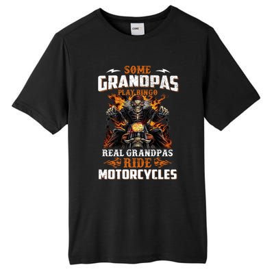 Real Grandpas Ride Motorcycle Funny Motor Grandpa Biker Cute Gift Tall Fusion ChromaSoft Performance T-Shirt