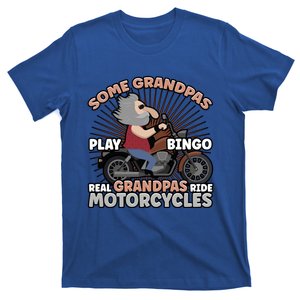 Real Grandpas Ride Motorcycles Biker Dad Gift T-Shirt