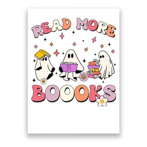 Retro Groovy Read More Books Ghost Boo Ghoul Funny Halloween Poster