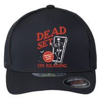 Retro Ghost Reading Books Flexfit Unipanel Trucker Cap