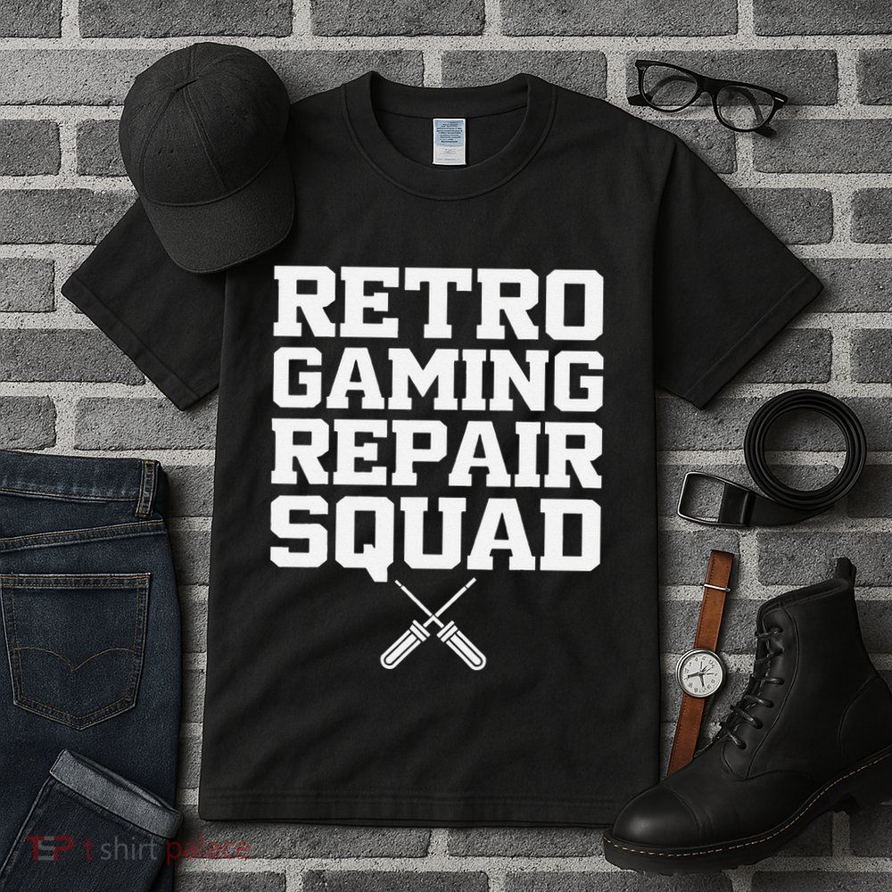 Retro Gaming Repair Vintage Console Restoration Arcade Fix Tall T-Shirt