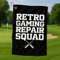 Retro Gaming Repair Vintage Console Restoration Arcade Fix Golf Towel