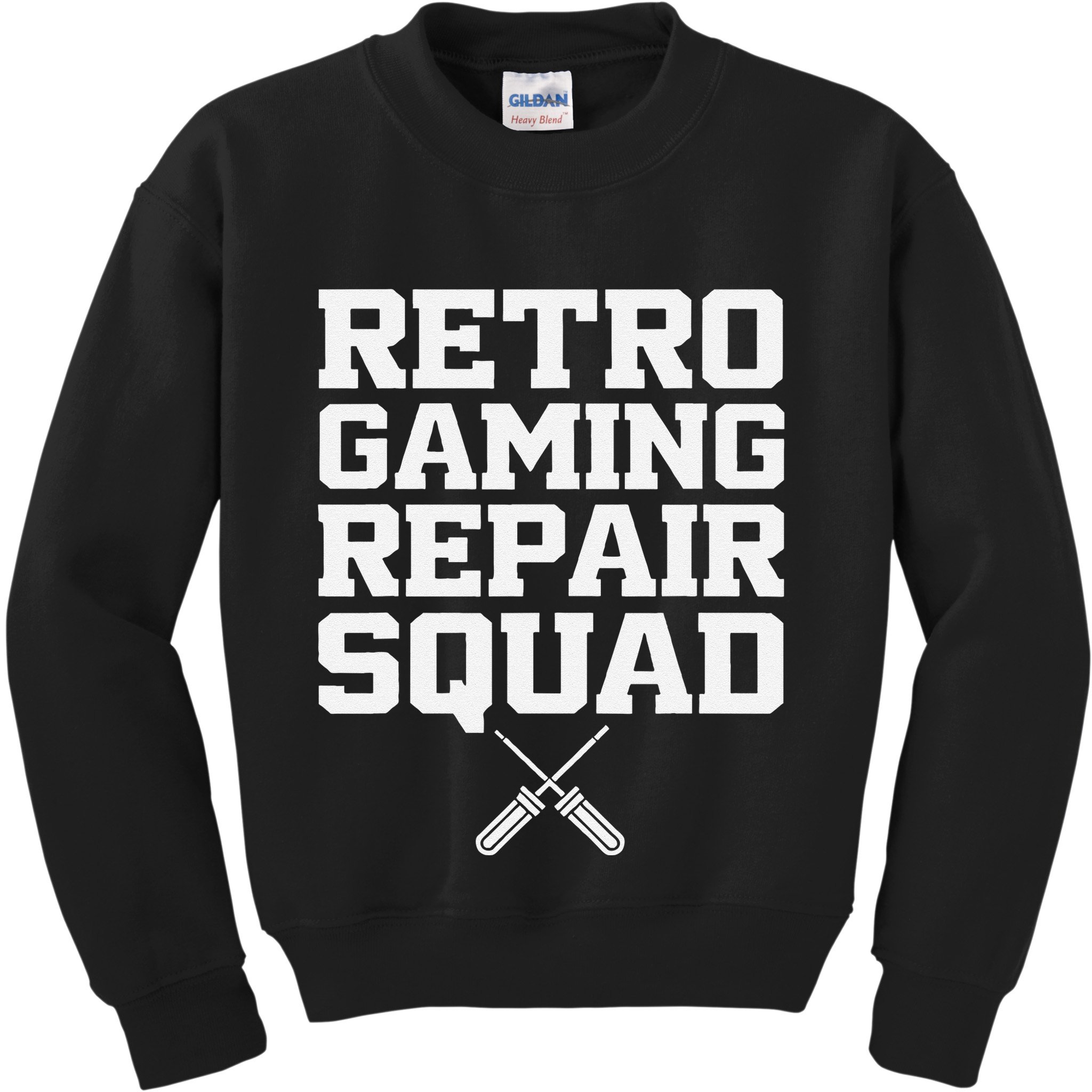 Retro Gaming Repair Vintage Console Restoration Arcade Fix Kids Sweatshirt
