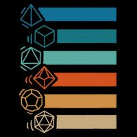 Rpg Gamer Retro Polyhedral D20 Dice Set Nerdy  Button