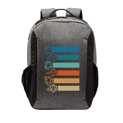 Rpg Gamer Retro Polyhedral D20 Dice Set Nerdy  Vector Backpack