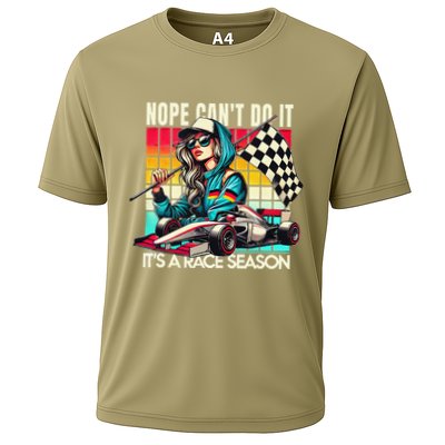 Racing Girl Racing Lover Nope CanT Do It ItS A Race Season Cooling Performance Crew T-Shirt