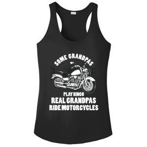 Real Grandpas Ride Motorcycles Funny Grandpa Biking Biker Gift Ladies PosiCharge Competitor Racerback Tank