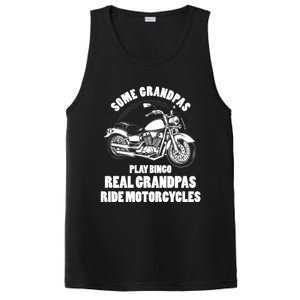 Real Grandpas Ride Motorcycles Funny Grandpa Biking Biker Gift PosiCharge Competitor Tank