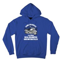 Real Grandpas Ride Motorcycles Funny Grandpa Biking Biker Gift Hoodie