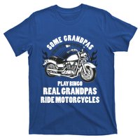 Real Grandpas Ride Motorcycles Funny Grandpa Biking Biker Gift T-Shirt