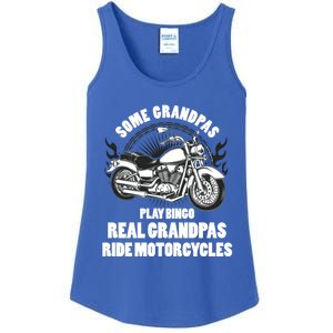 Real Grandpas Ride Motorcycles Funny Grandpa Biking Biker Gift Ladies Essential Tank