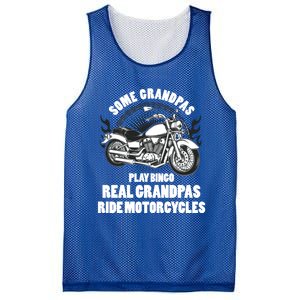 Real Grandpas Ride Motorcycles Funny Grandpa Biking Biker Gift Mesh Reversible Basketball Jersey Tank