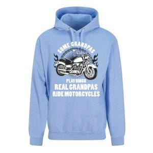 Real Grandpas Ride Motorcycles Funny Grandpa Biking Biker Gift Unisex Surf Hoodie