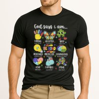 Retro God Says I Am Autism Be Kind Puzzle Autism Awareness Gift Cooling Performance Crew T-Shirt