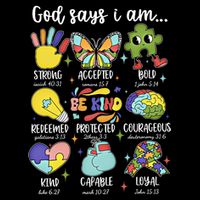 Retro God Says I Am Autism Be Kind Puzzle Autism Awareness Gift Impact Tech Backpack