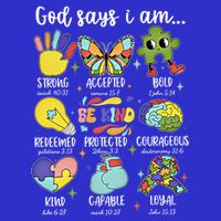 Retro God Says I Am Autism Be Kind Puzzle Autism Awareness Gift Womens T-Shirt