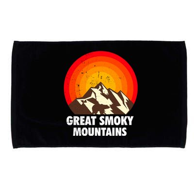 Retro Great Smoky Mountains National Park Bear Vintage Gift Microfiber Hand Towel