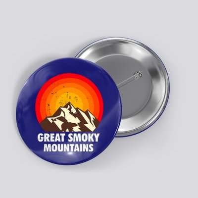 Retro Great Smoky Mountains National Park Bear Vintage Gift Button