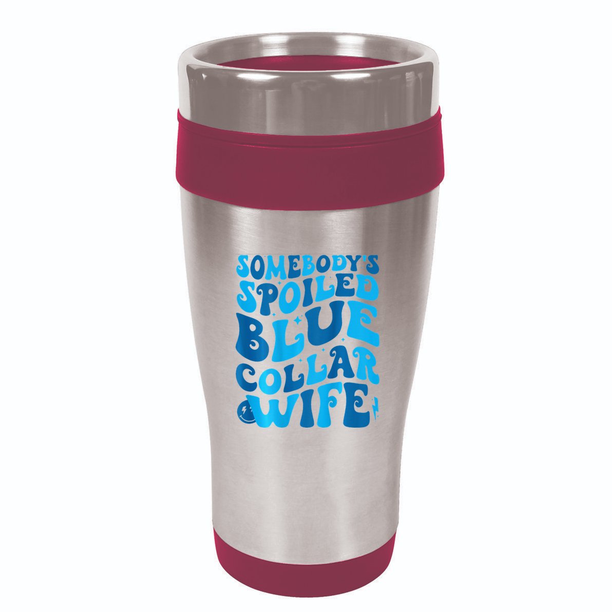 Retro Groovy Somebody's Spoiled Blue Collar Wife Kids Hoodie