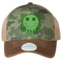 Retro Groovy St Patricks Smiley Legacy Tie Dye Trucker Hat