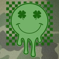 Retro Groovy St Patricks Smiley Legacy Tie Dye Trucker Hat
