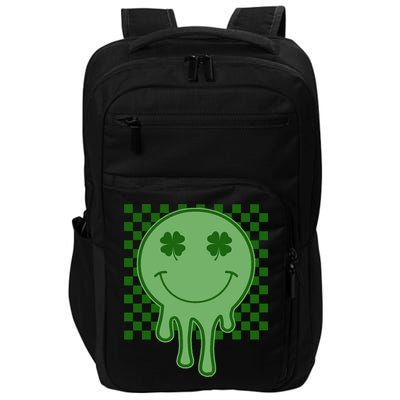 Retro Groovy St Patricks Smiley Impact Tech Backpack