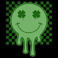 Retro Groovy St Patricks Smiley Backpack