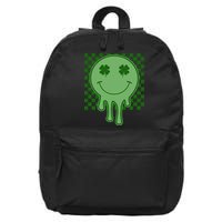Retro Groovy St Patricks Smiley 16 in Basic Backpack