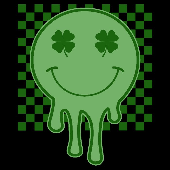 Retro Groovy St Patricks Smiley 16 in Basic Backpack