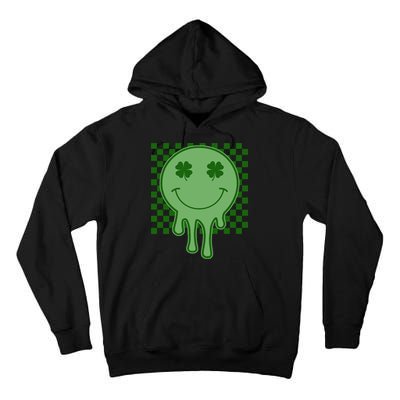 Retro Groovy St Patricks Smiley Tall Hoodie