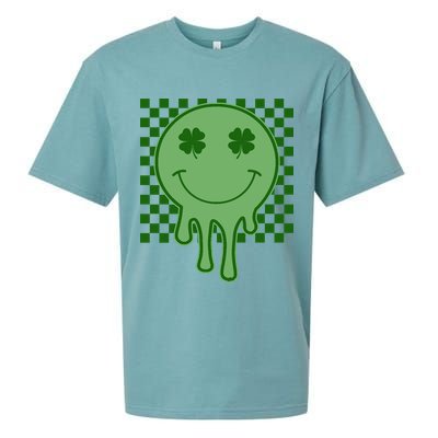 Retro Groovy St Patricks Smiley Sueded Cloud Jersey T-Shirt