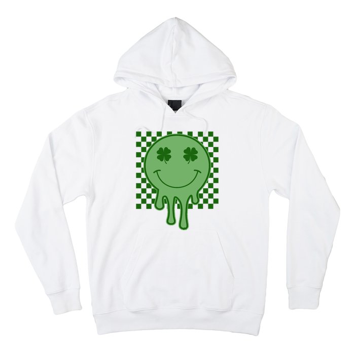 Retro Groovy St Patricks Smiley Hoodie