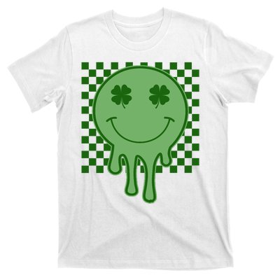 Retro Groovy St Patricks Smiley T-Shirt