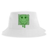 Retro Groovy St Patricks Smiley Sustainable Bucket Hat