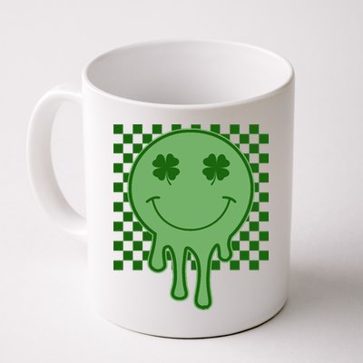 Retro Groovy St Patricks Smiley Mug
