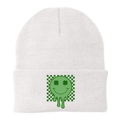 Retro Groovy St Patricks Smiley Beanie