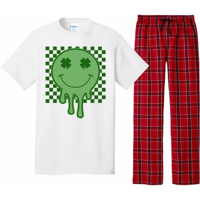 Retro Groovy St Patricks Smiley Pajama Set