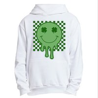 Retro Groovy St Patricks Smiley Urban Pullover Hoodie