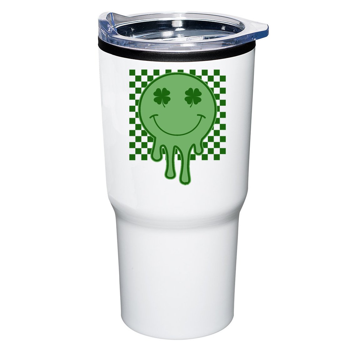 Retro Groovy St Patricks Smiley Tumbler