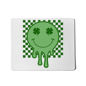 Retro Groovy St Patricks Smiley Mousepad