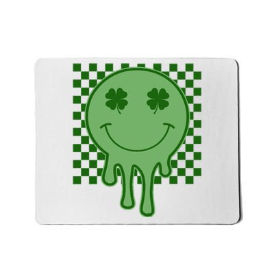 Retro Groovy St Patricks Smiley Mousepad