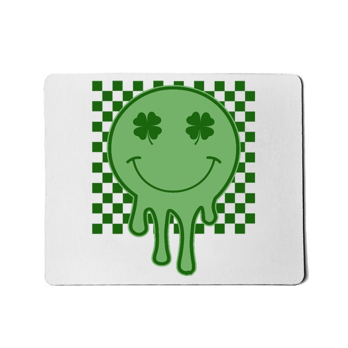 Retro Groovy St Patricks Smiley Mousepad